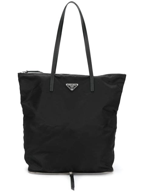 prada cloth tote bag|Prada foldable shopping tote.